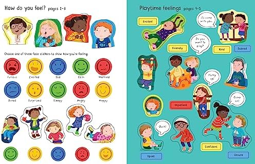 First Sticker Book Feelings: An Interactive Activity Book About Emotions for Kids (Ages 3-5) with 180+ Stickers by Holly Bathie