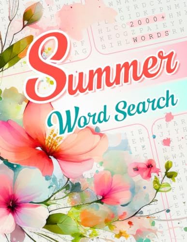 Summer Word Search For Adults & Seniors Large Print: Big & Positive Word Find Puzzle Book With 2000+ Words To Slow Down & Relax (Year-Round Word Search Fun) by Baloo Publishing