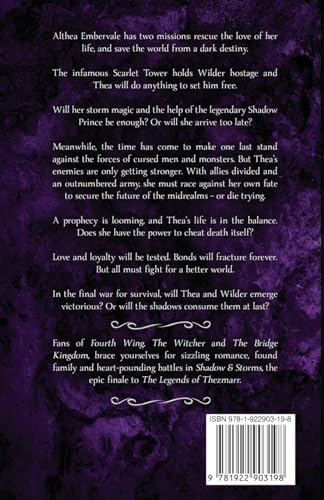Shadow & Storms: An epic romantic fantasy (The Legends of Thezmarr) by Helen Scheuerer