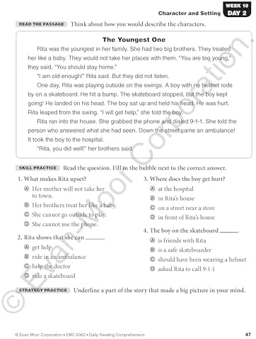 Evan-Moor Daily Reading Comprehension, Grade 2 Student Workbook by Evan-Moor Educational Publishers