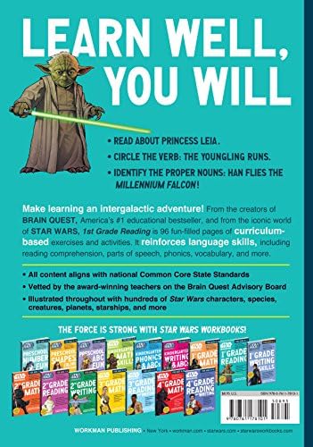 Star Wars 1st Grade Reading, for Ages 6-7 (Star Wars Workbooks) by Workman Publishing