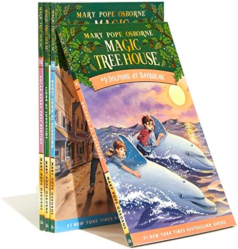 Magic Tree House Boxed Set, Books 9-12: Dolphins at Daybreak, Ghost Town at Sundown, Lions at Lunchtime, and Polar Bears Past Bedtime by Mary Pope Osborne