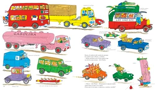 Carros y camiones de Richard Scarry (Richard Scarry's Cars and Trucks and Things that Go Spanish Edition) by Richard Scarry