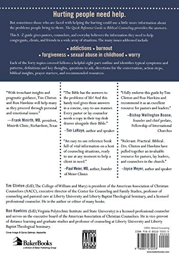 The Quick-Reference Guide to Biblical Counseling by Dr. Tim Clinton