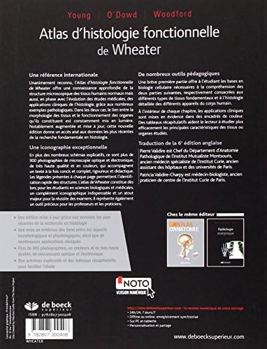Atlas d'histologie fonctionnelle de Wheater by Geraldine O'Dowd