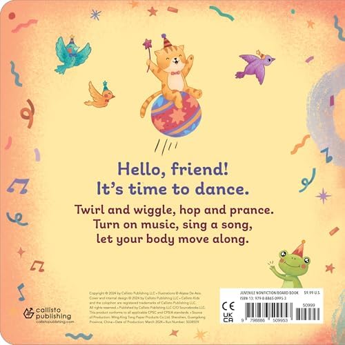 Stomp, Wiggle, Clap, and Tap: My First Book of Dance (Toddler Art Books) by Rachelle Burk
