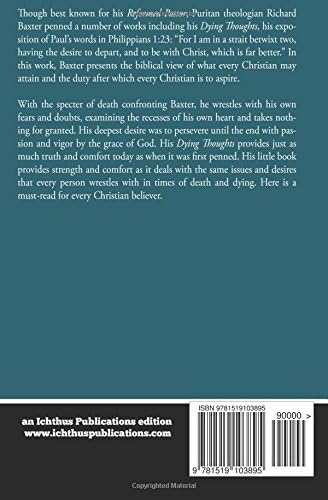 Dying Thoughts by Richard Baxter