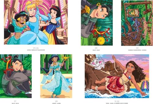 Coloriages mystères Disney - Princesses Tome 2: Colorie les chiffres et découvre l'image by Jérémy Mariez