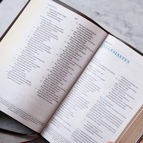 NKJV, Large Print Verse-by-Verse Reference Bible, Maclaren Series, Genuine Leather, Brown, Comfort Print: Holy Bible, New King James Version by Thomas Nelson