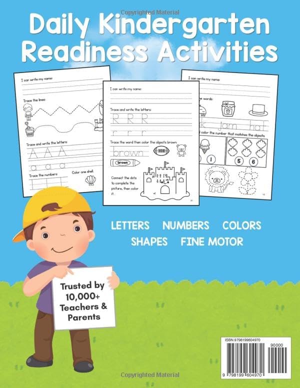 On My Way to Kindergarten: A Summer Learning Workbook for the Summer Before Kindergarten: Kindergarten Readiness Activities for Ages 4-5 by Mrs. Hadar Hartstein