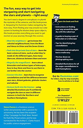 Stargazing For Dummies by Steve Owens
