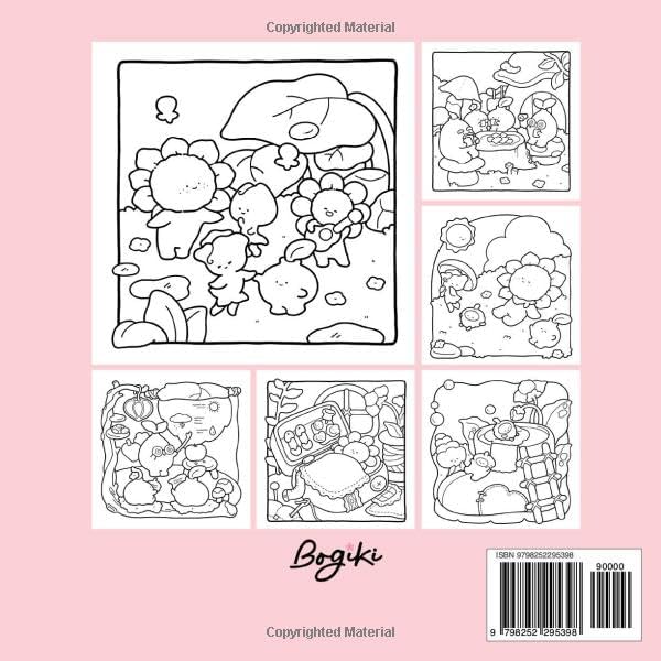 Cozy Plants: Coloring Book for Adults and Teens Featuring Cute Plants and Flowers with Adorable Animals in Garden Scenes for Relaxation by BOGIKI Publishing