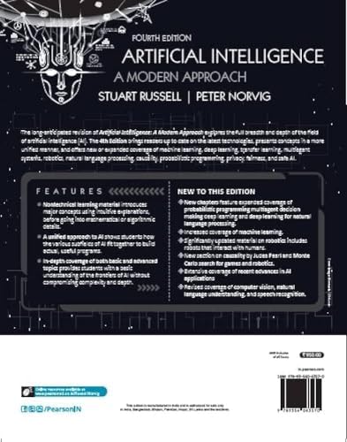 Pearson Artificial Intelligence: A Modern Approach, 4Th Edition by Stuart Russell