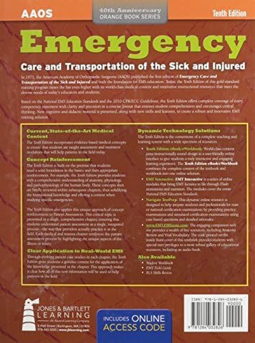 Emergency Care and Transportation of the Sick and Injured: . (Orange Book) by American Academy of Orthopaedic Surgeons (AAOS)