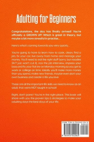 Adulting for Beginners - Life Skills for Adult Children, Teens, High School and College Students | The Grown-up's Survival Gift (Life Skills & Survival Guides) by Matilda Walsh