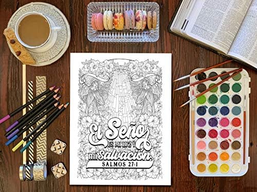 Colorea los Salmos: Un libro cristiano de colorear para adultos (Spanish Edition) by Inspired To Grace
