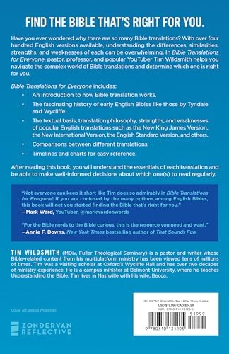 Bible Translations for Everyone: A Guide to Finding a Bible That’s Right for You by Tim Wildsmith