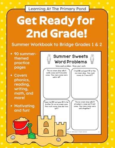 Get Ready for 2nd Grade! Summer Workbook Second Grade: Bridge Activities Workbook Grade 1 to Grade 2, for kids ages 6-8 by Alison Ryan