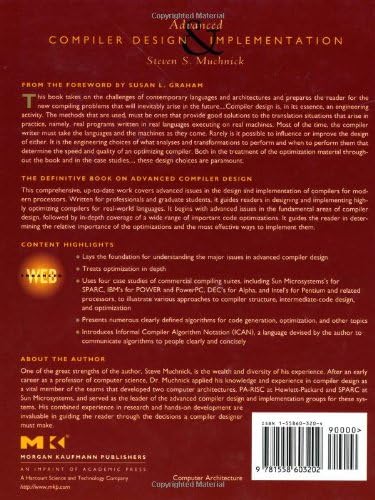 Advanced Compiler Design and Implementation by Steven Muchnick