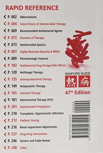 The Sanford Guide to Antimicrobial Therapy 2017 by M.D. Gilbert, David N.