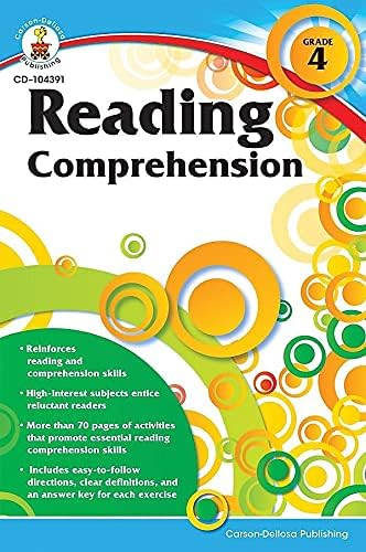 Carson Dellosa | Skill Builders Reading Comprehension Workbook | 4th Grade, 80pgs by Carson Dellosa Education