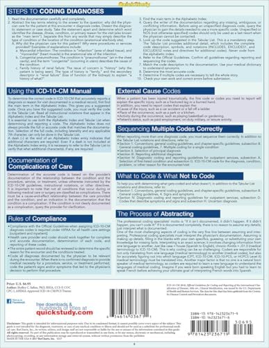 Medical Coding ICD-10-CM: a QuickStudy Laminated Reference Guide by Shelley C Safian