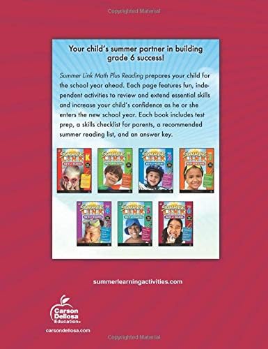 Math Plus Reading Workbook: Summer Before Grade 6 (Summer Link) by Brighter Child
