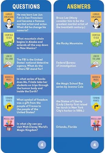 Brain Quest America Smart Cards Revised 4th Edition (Brain Quest Smart Cards) by Workman Publishing