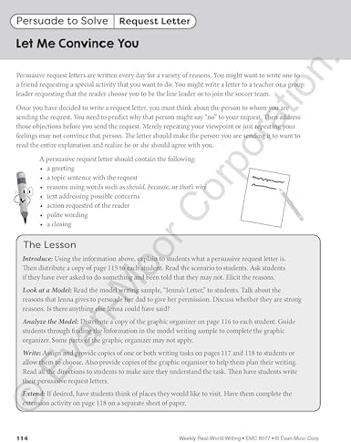 Evan-Moor Weekly Real-World Writing, Grades 1-2 Homeschooling & Classroom Resource, Reproducible Worksheets, Thank You Notes, Internet Search, Emails, ... Web Pages, Journal, Hands-on Activities by Evan-Moor Educational Publishers
