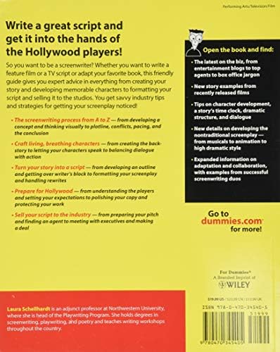 Screenwriting for Dummies (For Dummies Series) by Laura Schellhardt