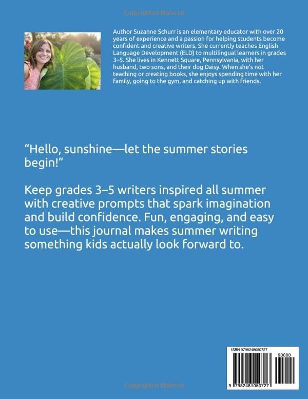 Summer Writing Journal for Grades 3–5 | 26 Fun Prompts to Prevent Summer Slide by Suzanne Schurr