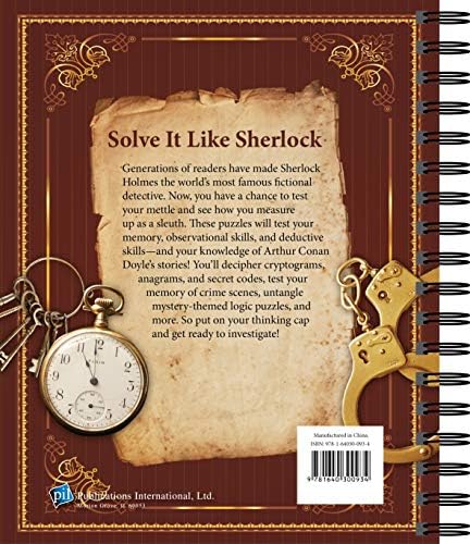 Brain Games - Sherlock Holmes Puzzles (#1): Over 100 Cerebral Challenges Inspired by the World's Greatest Detective! (Volume 1) by Publications International Ltd.