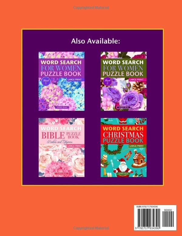 Word Search for Women Puzzle Book (Large Print): Book 3 (Word Search for Women Series) by Janet Teas
