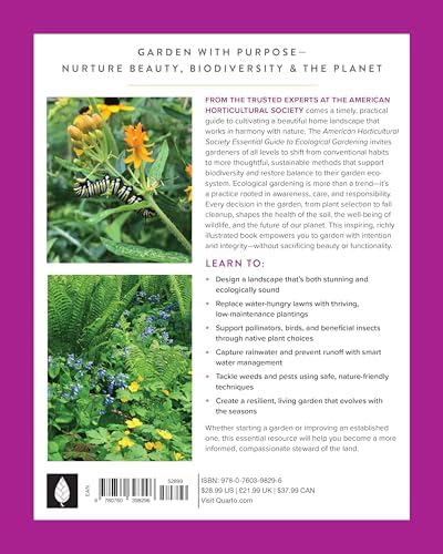 Essential Guide to Ecological Gardening: Techniques and Know-How for Gardening with Nature (American Horticultural Society) by American Horticultural Society