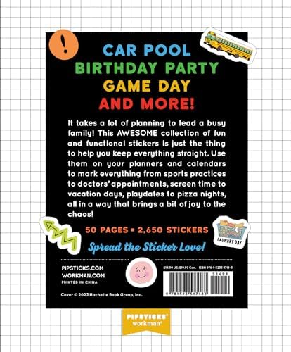 So. Many. Planner Stickers. For Busy Parents: 2,650 Stickers to Organize Your Family Calendar (So. Many. Stickers.) by Pipsticks®+Workman®