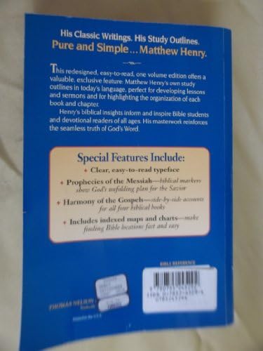 Matthew Henry's Concise Commentary On The Whole Bible: Nelson's Concise Series by Matthew Henry