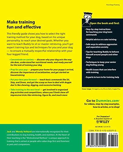 Dog Training For Dummies 3e by Jack Volhard