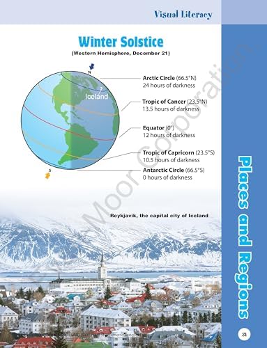 Evan-Moor Skill Sharpeners Geography Workbook, Grade 6, Fun Projects and Activities, Map Skills, Continents, Oceans, Mountains, Rivers, Lakes, Habitats, Reading Comprehension, Writing, Homeschool by Evan-Moor Educational Publishers