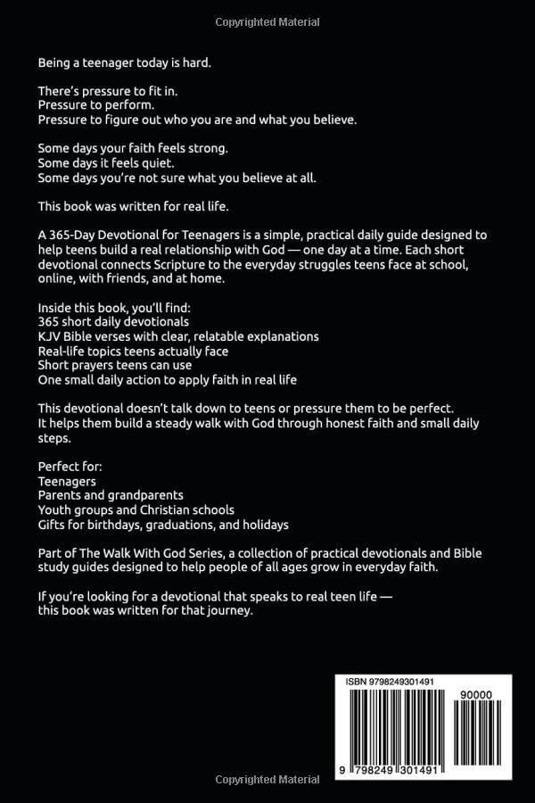 The 5-Minute Daily Devotional for Teenagers: Biblical Truth for Real Life, Real Pressure and Real Decisions (Walk with God) by James Dawson