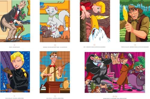 Coloriages mystères Disney - Héros & Méchants, la battle by Jérémy Mariez