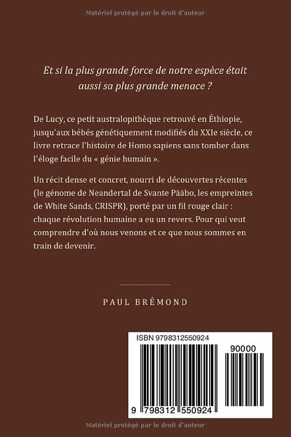 Homo Sapiens: L’ascension irrésistible de notre espèce (French Edition) by Paul Brémond