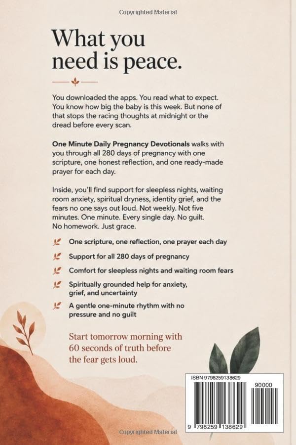 Two Minute Daily Pregnancy Devotionals for Expectant Moms: Prayers and Devotions to Calm Anxiety, Build Trust in God, and Walk Confidently Through Pregnancy by J.A Sterling