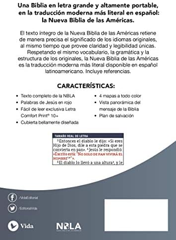 NBLA, Santa Biblia, Ultrafina, Letra grande, Leathersoft, Beige, Palabras de Jesús en rojo (Spanish Edition) by NBLA-Nueva Biblia de Las Américas