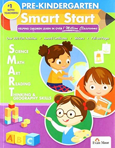 Evan-Moor Smart Start, Grade Pre-K Activity Book - Learning Enrichment Workbook for Science, Math & Reading by Evan Moor