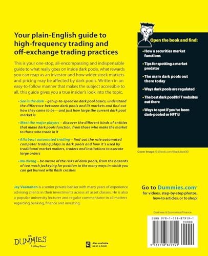 Dark Pools and High Frequency Trading For Dummies by Jay Vaananen