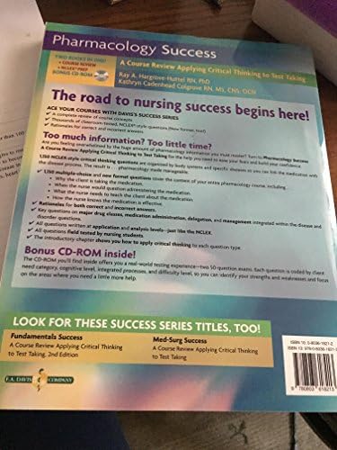 Pharmacology Success: A Course Review Applying Critical Thinking to Test Taking by Ray A. Hargrove-Huttel