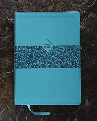 NASB, Super Giant Print Reference Bible (Font Size: 16.5-point), Leathersoft, Teal, Red Letter, 1995 Text, Comfort Print by Zondervan
