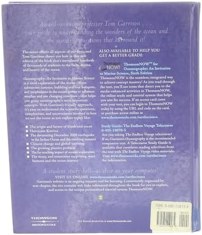 Oceanography: An Invitation to Marine Science by Tom S. Garrison