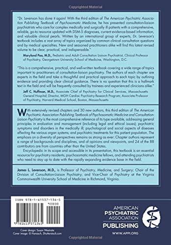 The American Psychiatric Association Publishing Textbook of Psychosomatic Medicine and Consultation-liaison Psychiatry by James L. Levenson