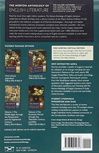 The Norton Anthology of English Literature: The Major Authors by Stephen Greenblatt
